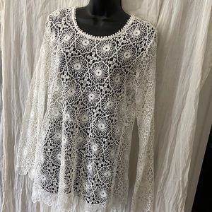 Lace long sleeve XL fits like a L